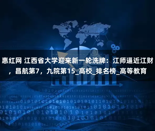 惠红网 江西省大学迎来新一轮洗牌：江师逼近江财，昌航第7，九院第15_高校_排名榜_高等教育